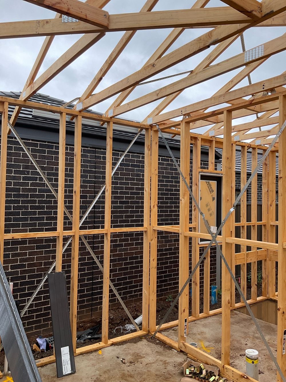 Girder truss needing a doubled stud, Fraser Rise