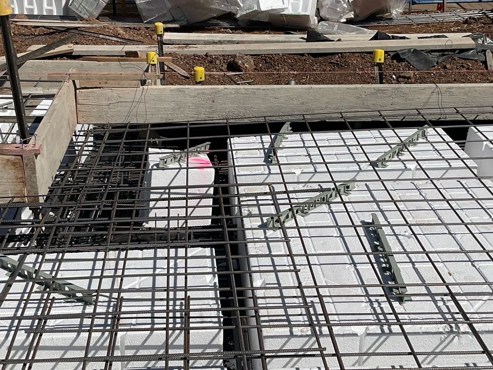 Sagging slab mesh, recorded on a slab pre-pour inspection in Fraser Rise