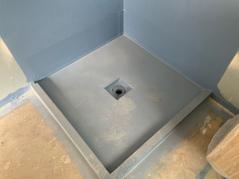 Waterproofing membrane needing protection, recorded on a waterproofing inspection in Fraser Rise